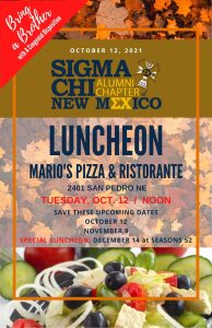 102021 Sigma Chi Luncheon